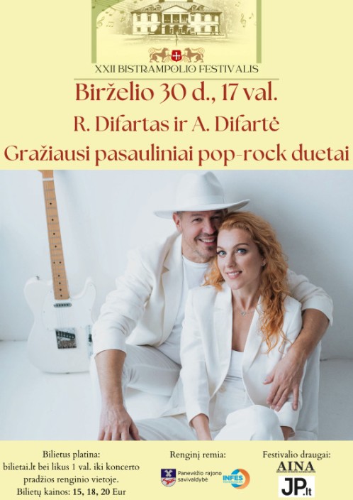 R. Difartas ir A. Difartė | Gražiausi pasauliniai pop-rock duetai