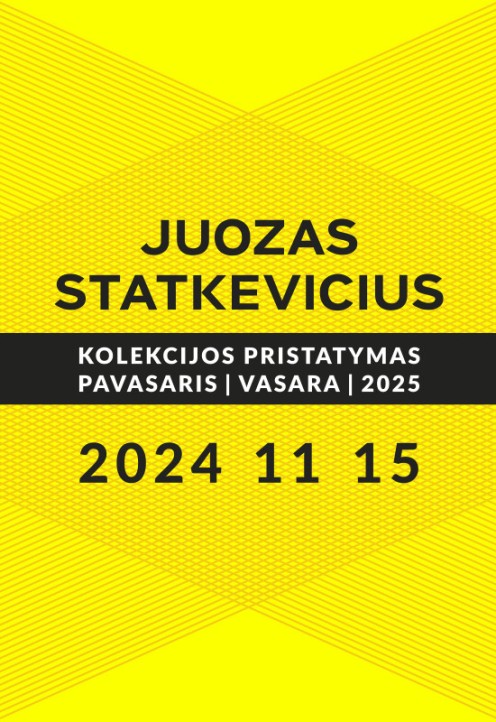 Juozas Statkevičius. Kolekcijos pristatymas Pavasaris/Vasara 2025