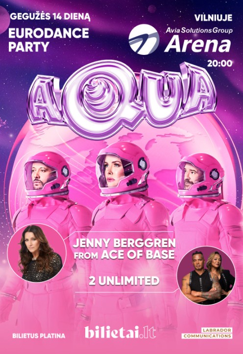 EURODANCE PARTY: AQUA, 2 UNLIMITED, JENNY FROM ACE OF BASE KONCERTAS