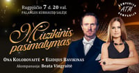 Ona Kolobovaitė ir Egidijus Bavikinas kviečia į muzikinį pasimatymą Palangoje