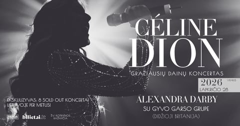 Gražiausių CELINE DION dainų koncertas I atlieka Alexandra Darby su gyvo garso grupe I Vilnius