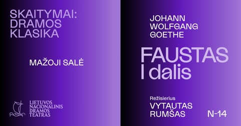 SKAITYMAI: DRAMOS KLASIKA. J. W. Goethe ''Faustas''. I dalis, rež. Vytautas Rumšas