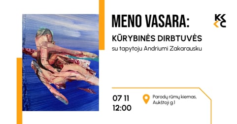 Kūrybinės dirbtuvės su tapytoju Andriumi Zakarausku