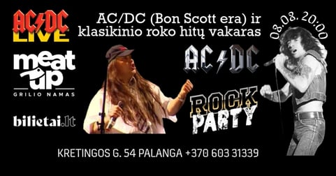 AC/DC (Bon Scott era) + klasikinio roko hitai | Palanga