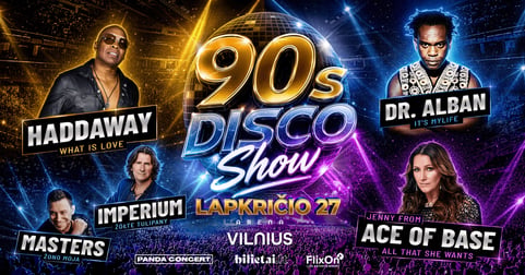 Jenny from ACE OF BASE, Dr. Alban, Haddaway, Masters, Imperium