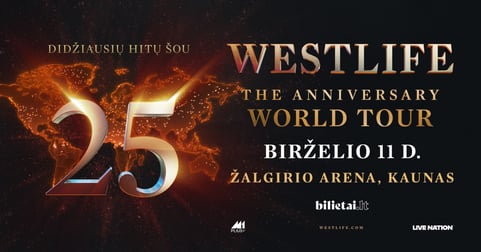 WESTLIFE 25: THE ANNIVERSARY WORLD TOUR