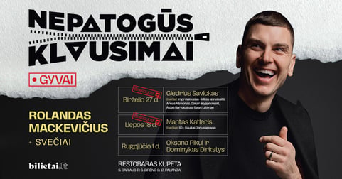 NEPATOGŪS KLAUSIMAI GYVAI. Giedrius Savickas
