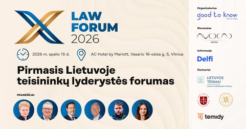 Teisininkų lyderystės konferencija LAW FORUM 2026