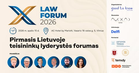 Teisininkų lyderystės konferencija LAW FORUM 2026