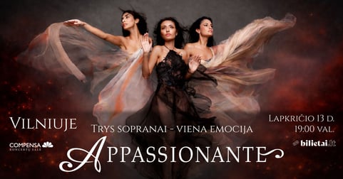 ''APPASSIONANTE'' TRYS SOPRANAI - VIENA EMOCIJA