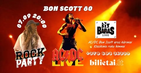 Bon Scott 80 - Ąžuolas Stanevičius | Klasikinio roko naktis Vilniuje
