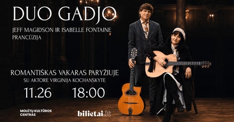 Duo Gadjo. Romantiškas vakaras Paryžiuje | Molėtai