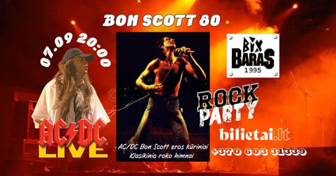 Bon Scott 80 - Ąžuolas Stanevičius | Klasikinio roko naktis Vilniuje