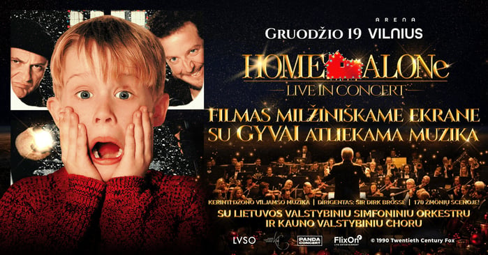 „Home Alone Live in Concert“ sugrįžta į Lietuvą: kultinis kalėdinis filmas skambės gyvai su 170 atlikėjų scenoje