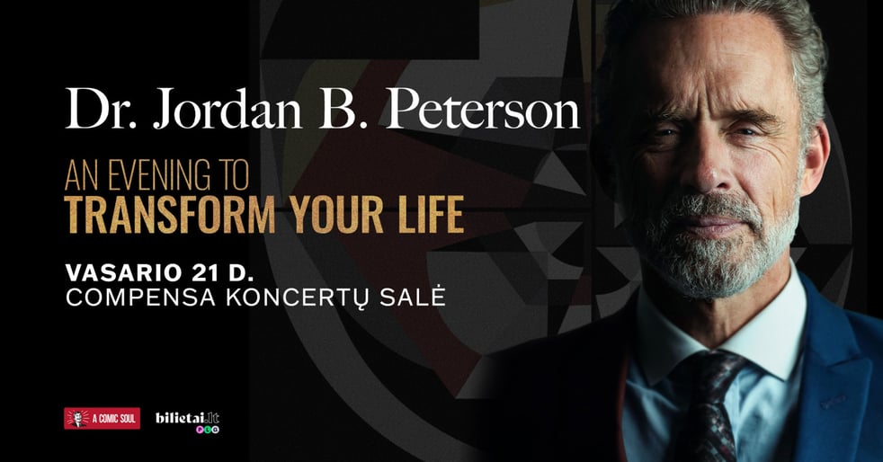 (Atšauktas) Dr. Jordan B. Peterson: An Evening to Transform Your Life