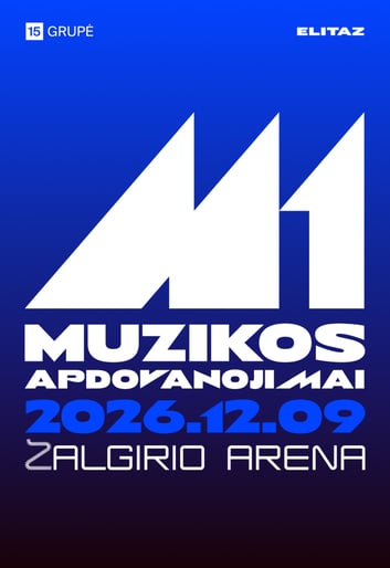M1 muzikos apdovanojimai 2026