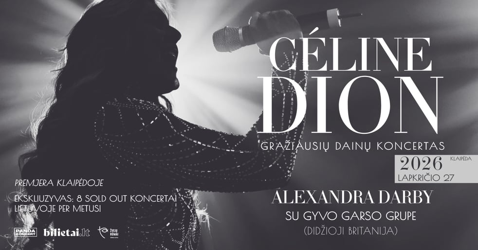 Premjera I Gražiausių CELINE DION dainų koncertas I atlieka Alexandra Darby su gyvo garso grupe I Klaipėda