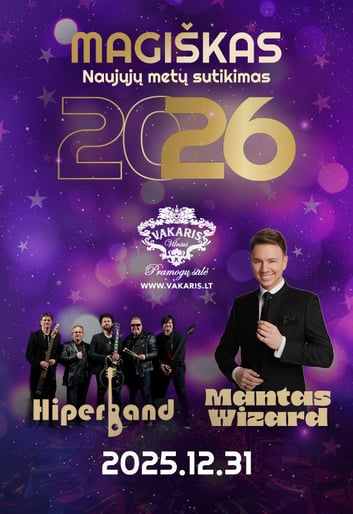 Magiškas Naujųjų metų sutikimas su Mantu Wizard ir grupe ''HIPERBAND'''