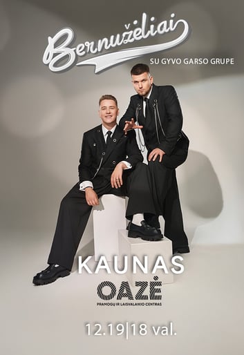Išskirtinis grupės Bernužėliai šventinis koncertas su gyvo garso grupe | Kaune!