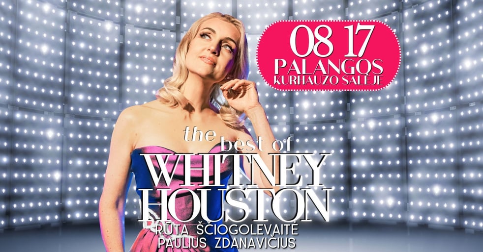 Rūta Ščiogolevaitė Palangoje atliks įsimintiniausias Whitney Houston dainas