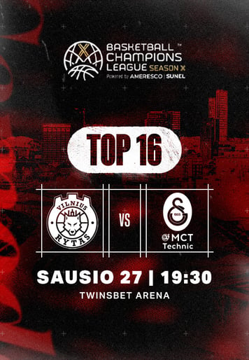 BCL: Vilniaus ''Rytas'' - Stambulo ''Galatasaray''