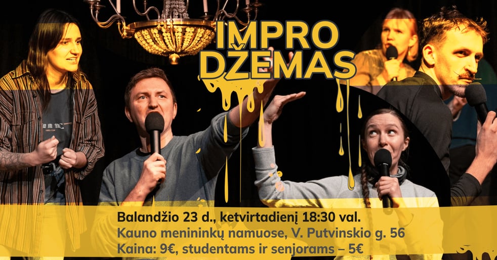 (ATŠAUKTAS) IMPRO džemas (komedijos vakaras)