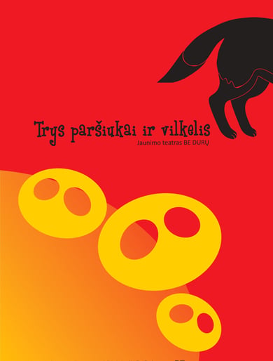 Jaunimo teatras "Be durų" Spektaklis vaikams  ''Trys paršiukai ir vilkelis'