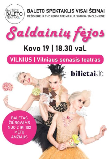 (Atšauktas) Baletas visai šeimai - SALDAINIŲ FĖJOS