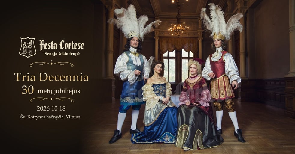 Senojo šokio trupė „Festa Cortese“ 30-metį minės išskirtiniu renginiu Šv. Kotrynos bažnyčioje