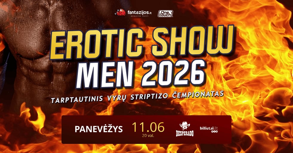 EROTICshowMEN 2026 | PANEVĖŽYS