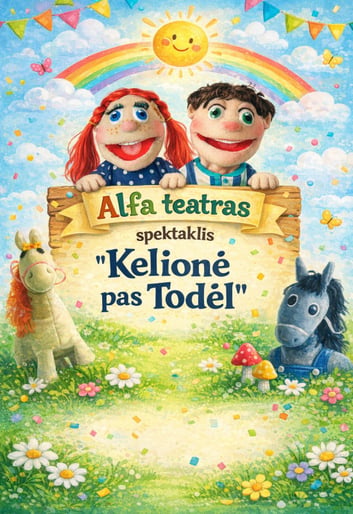 Lėlių spektaklis vaikams ''Kelionė pas Todėl''!