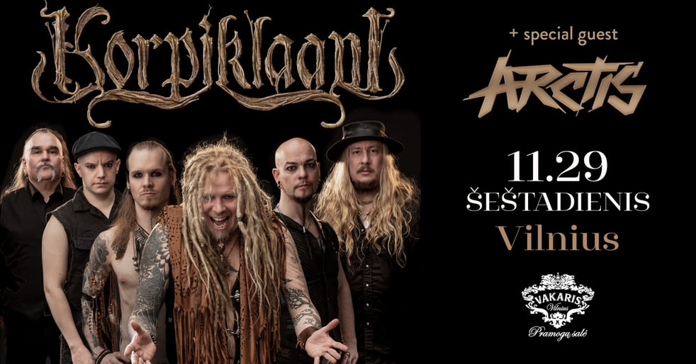 KORPIKLAANI - Baltic Tour 2025 + special guest ARCTIS, ŪKANOSE