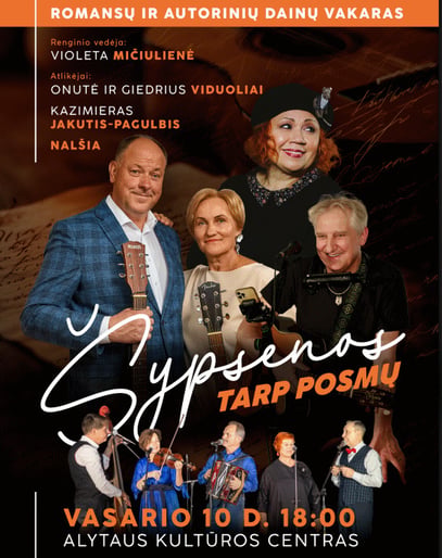 Romansų ir autorinių dainų vakaras ''Šypsenos tarp posmų''