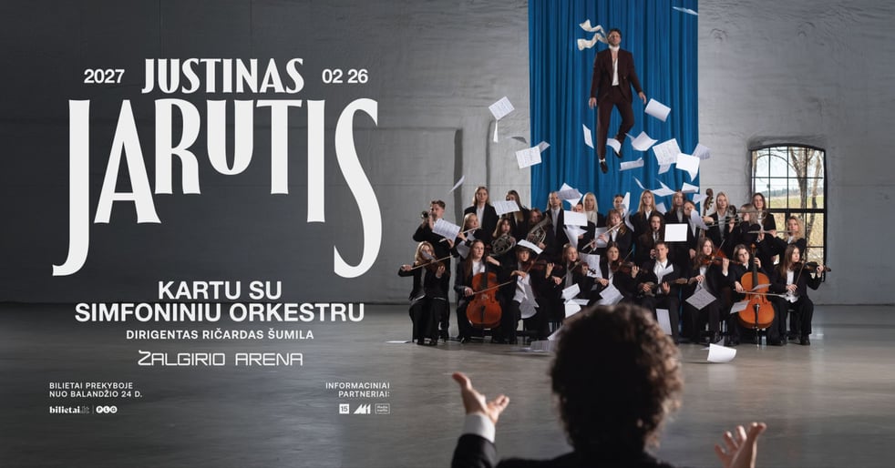 Justinas Jarutis su simfoniniu orkestru – išskirtinis koncertas Kauno „Žalgirio“ arenoje