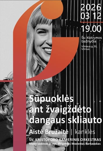 SŪPUOKLĖS ANT ŽVAIGŽDĖTO DANGAUS SKLIAUTO