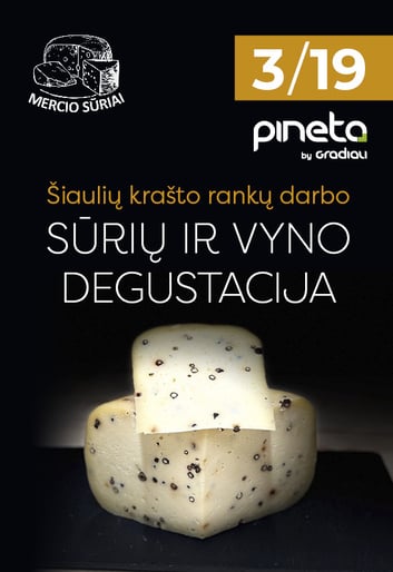 Mercio sūrių ir vyno degustacija | ''Pineta'' restoranas | Palanga