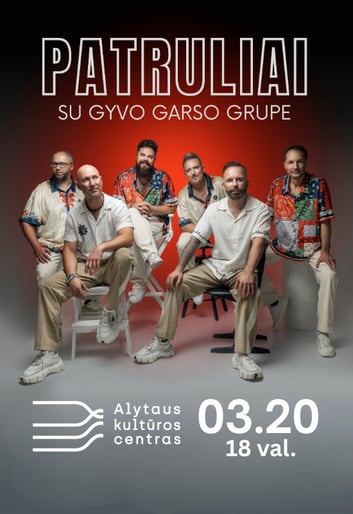 Grupė Patruliai su gyvo garso grupe | Alytus