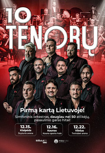 10 tenorų ir simfoninis orkestras | Klaipėda
