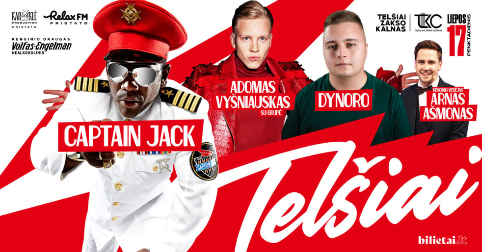 CAPTAIN JACK, Adomas Vyšniauskas su grupe ir kt. | Telšiai