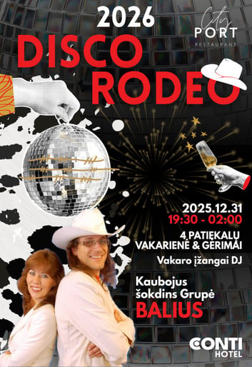 ŠVENTINIAI NAUJIEJI METAI ''DISCO RODEO'' CONTI VIEŠBUTYJE