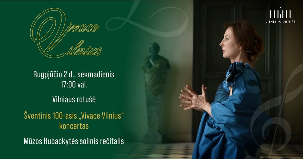 Šventinis 100-asis ''Vivace Vilnius'' koncertas su Mūza Rubackyte