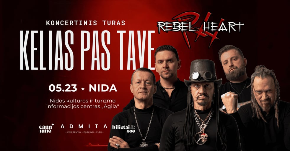 ''Rebelheart'' koncertas ''KELIAS PAS TAVE'' | Nida