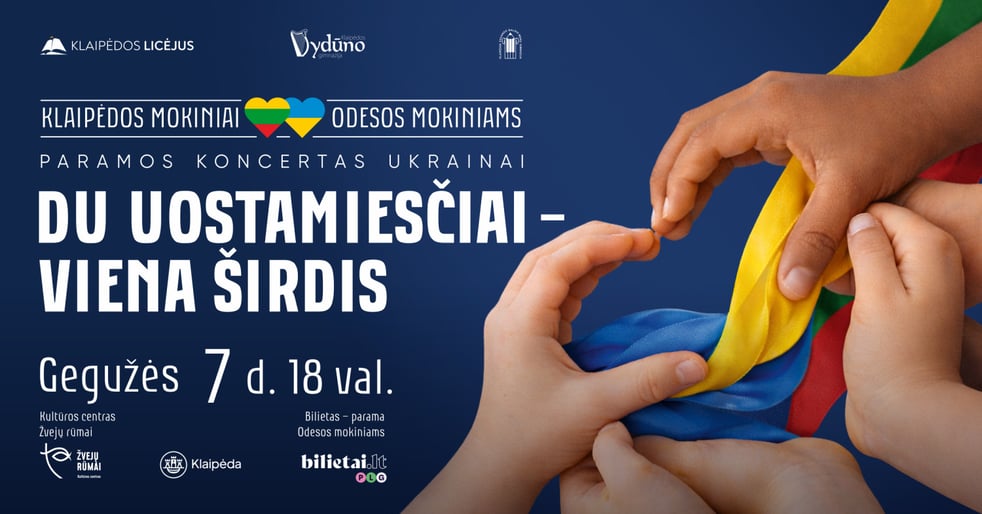 Paramos koncertas Ukrainai  ''Du uostamiesčiai  viena širdis''