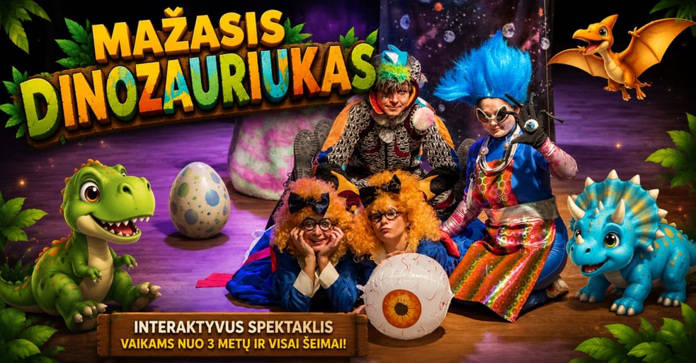 Spektaklis vaikams ''Mažasis dinozauriukas''