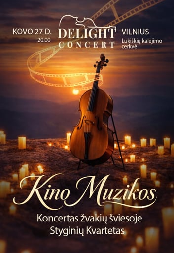 Kino Muzikos koncertas žvakių šviesoje. Styginių Kvartetas