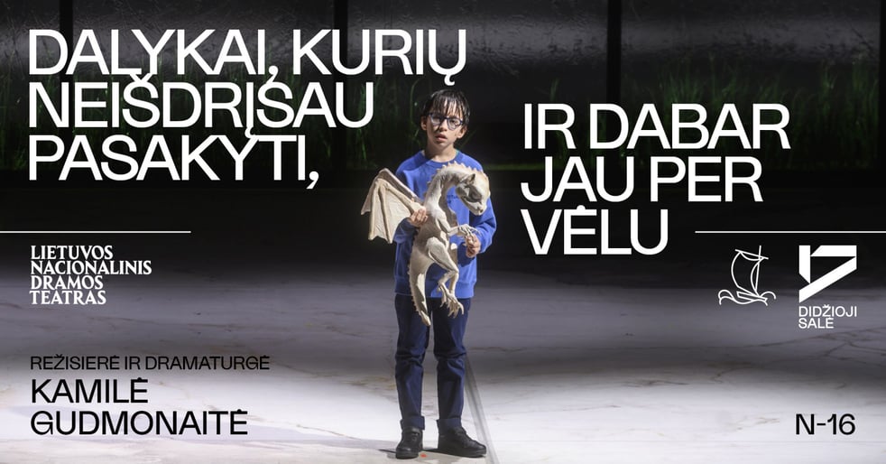 DALYKAI, KURIŲ NEIŠDRĮSAU PASAKYTI, IR DABAR JAU PER VĖLU. Dramaturgė ir režisierė Kamilė Gudmonaitė
