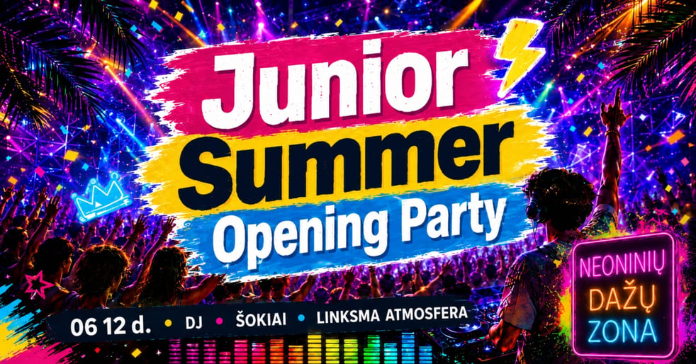 Junior summer opening party / Panevėžys / 06-12