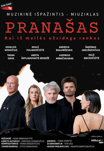 (PERKELTAS) Muzikinė išpažintis - spektaklis, miuziklas ''Pranašas. Kai iš meilės užsidega rankos'' | Pasvalys