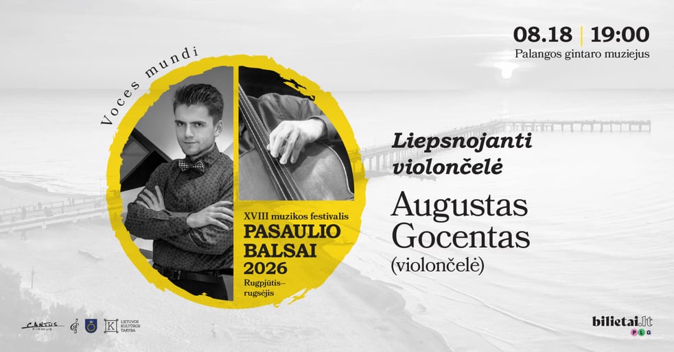 Palangos gintaro muziejuje – violončelės virtuozas Augustas Gocentas ir programa „Liepsnojanti violončelė“