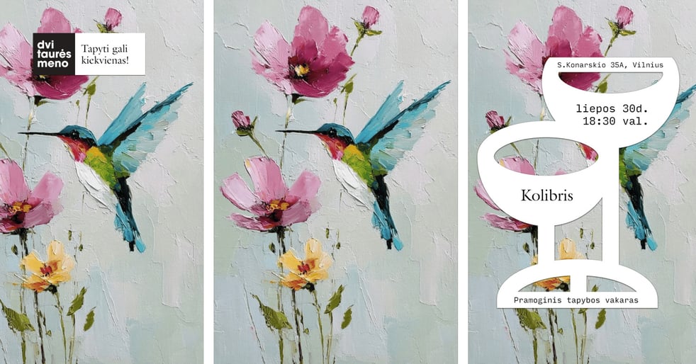 Tapybos vakaras: Kolibris